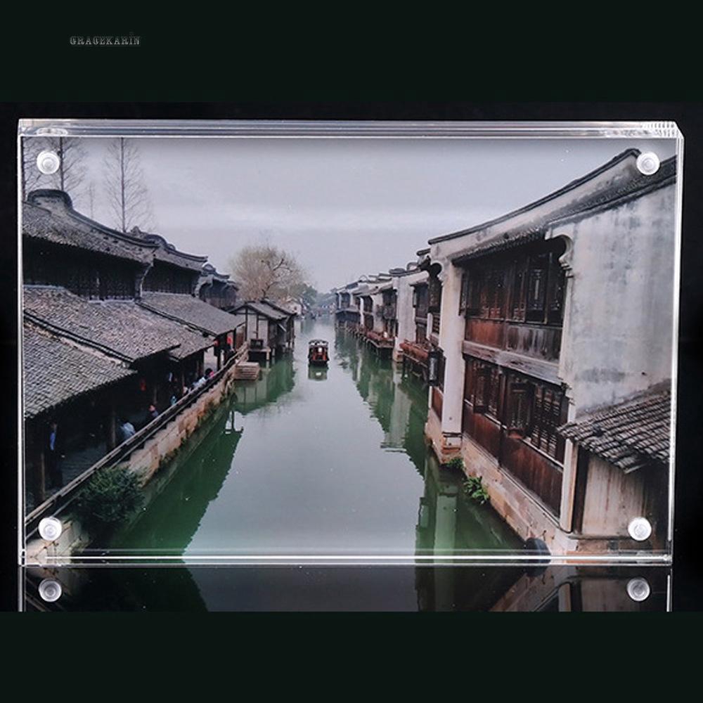 Khung Ảnh Để Bàn Nam Châm Bằng Nhựa Acrylic