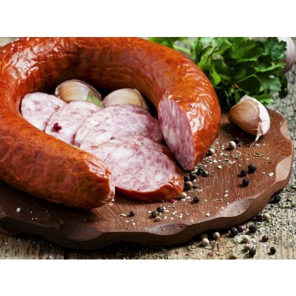 Xúc Xích Vòng Hun Khói Đặc Sản Của Nga cây 450g-500g