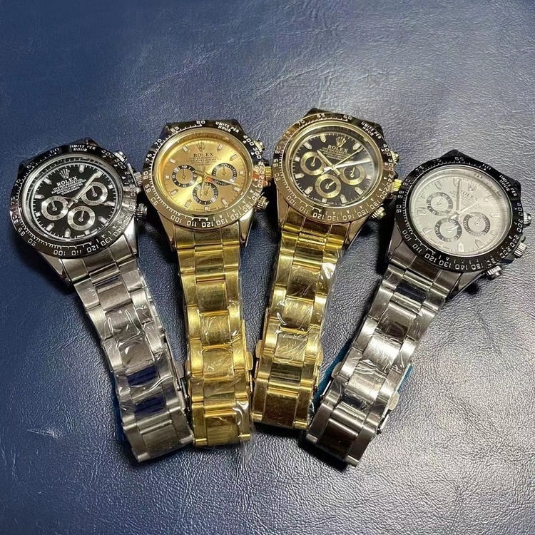 Đồng Hồ Đeo Tay Thép Không Gỉ Mạ Vàng Thời Trang Cho Nam