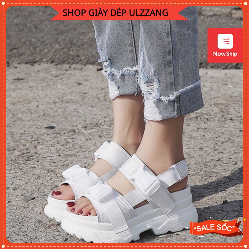Sandal ulzzang đế cao 7cm (form rộng nên lùi 1 size)