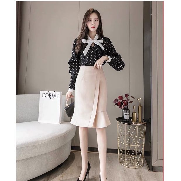 Chân Váy Đuôi Cá Nẹp Sườn Thời Trang Sành Điệu, Đuôi Cá Nẹp Sườn Dài 50cm