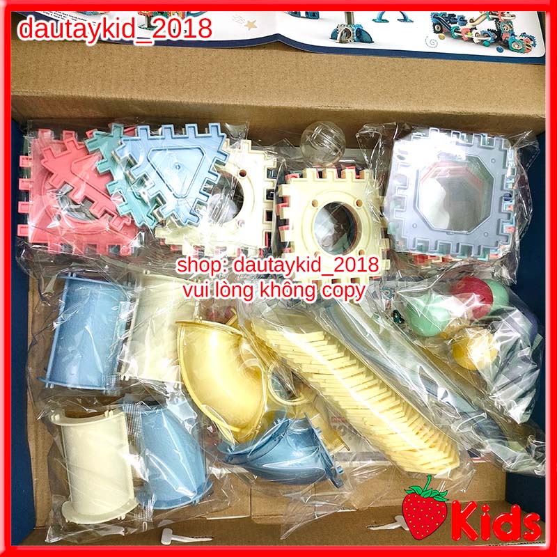 BỘ ĐỒ CHƠI XẾP HÌNH CẦU TRƯỢT THẢ VIÊN BI CHO BÉ 84 CHI TIẾT HÀNG KHUYẾN MÃI ENFA
