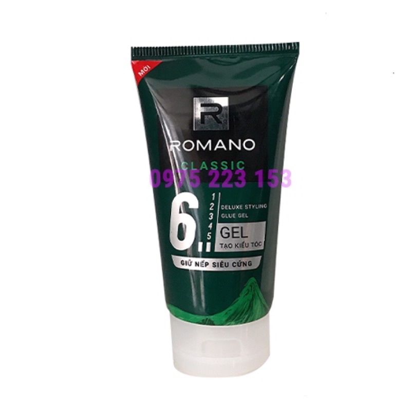 Gel vuốt tóc romano Classic 150g