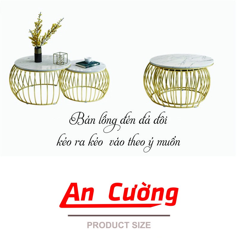 Bàn Sofa Mặt Đá Đôi Hiện Đại Sang Trọng Để Phòng Khách