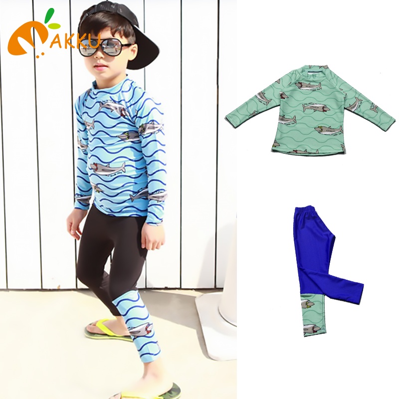 Bộ Đồ Bơi Tay Dài Thời Trang Cho Bé Trai