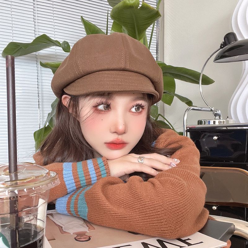Mũ Beret Phong Cách Retro Nhật Bản Thời Trang Cho Nữ