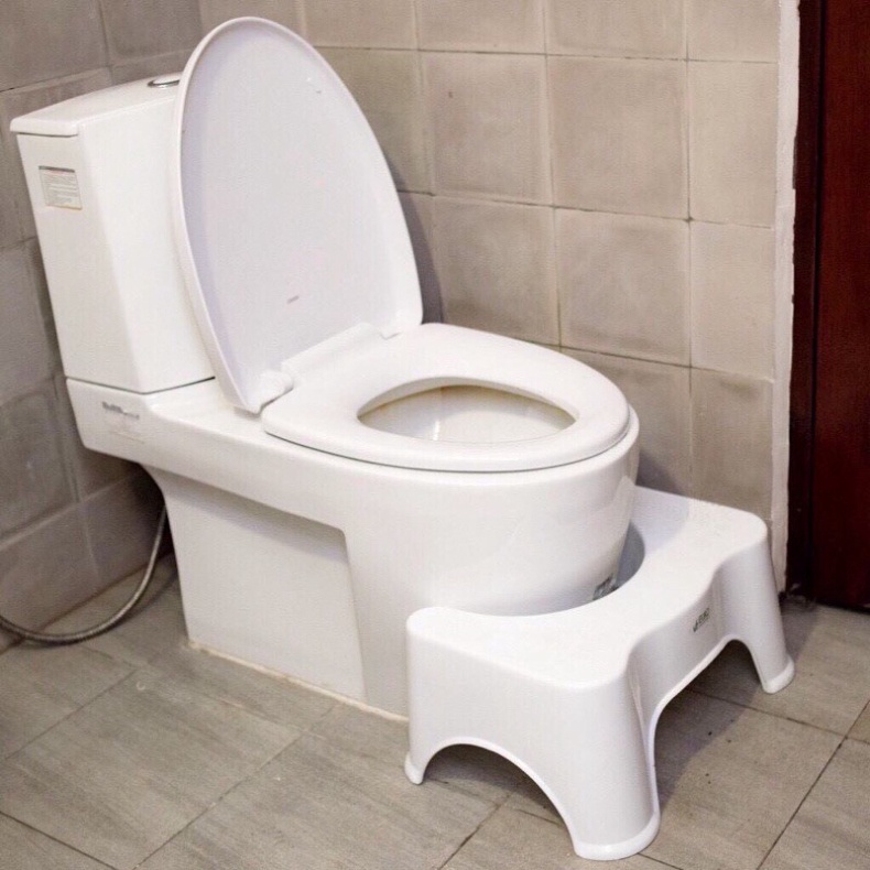 ghế kê chân toilet chống táo bón, ghế kê chân đi vệ sinh nhựa Việt Nhật 2136