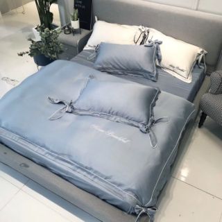 Set Lụa tencel thắt nơ 60s