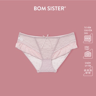 Quần lót ren đính nơ viền bèo hai bên BOM SISTER Q0404