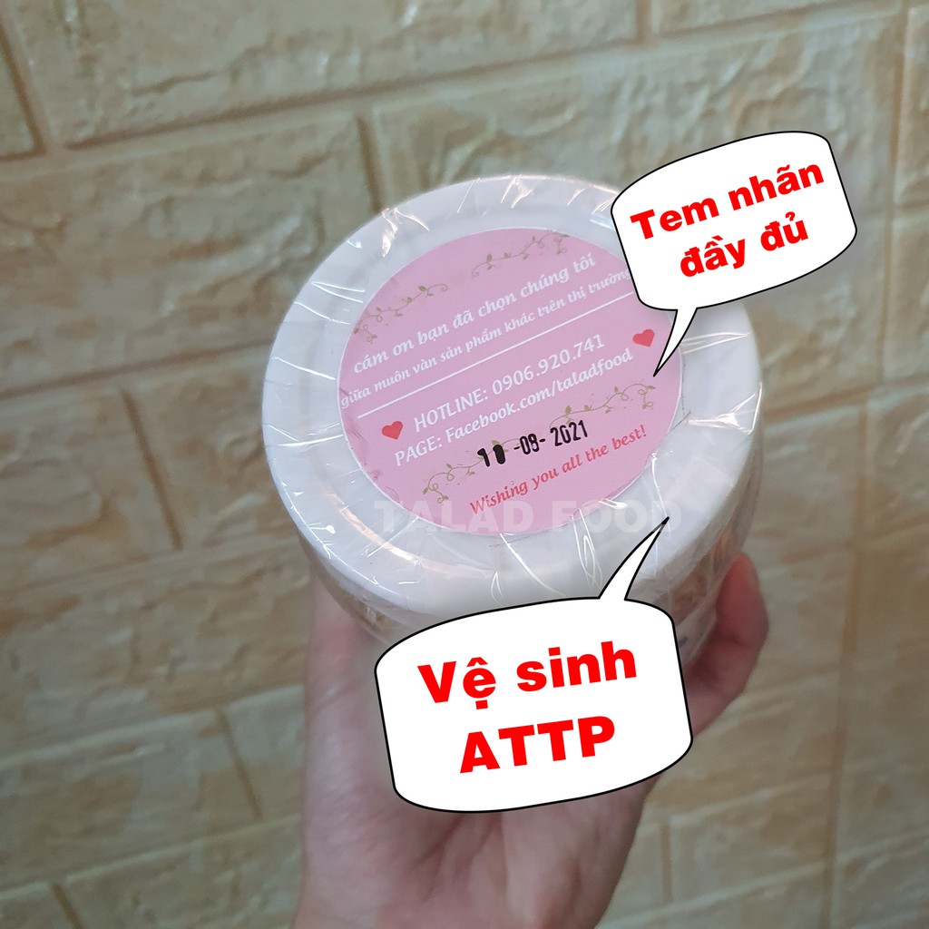 Ô mai đào nâu bổ đôi TALAD FOOD, đồ ăn vặt Sài Gòn, mềm chua chua ngọt ngọt thích hợp ăn bánh uống trà | BigBuy360 - bigbuy360.vn