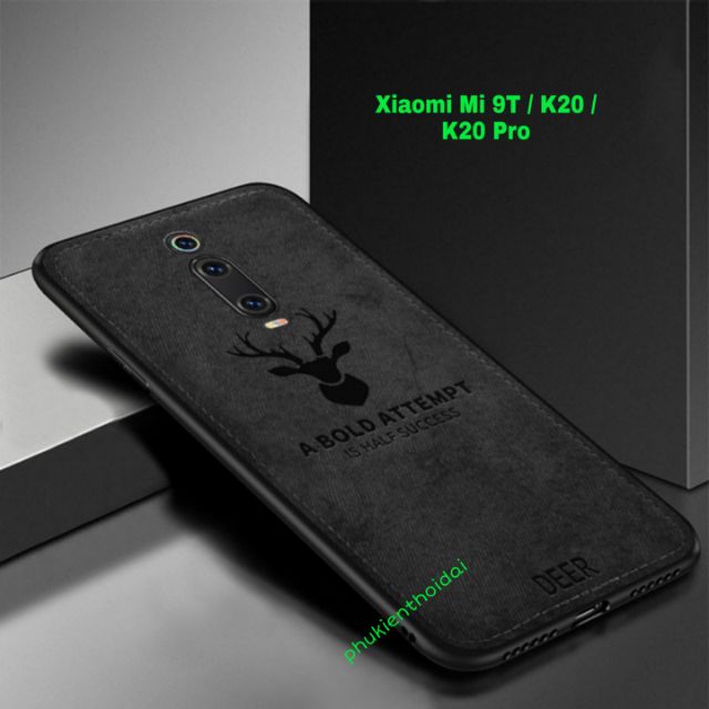 Ốp lưng Redmi K30 / K30 5G / K30 Pro / K40 / K20 / K20 Pro / K50 / K50 Pro / K60 vải mềm vân đầu hươu cao cấp