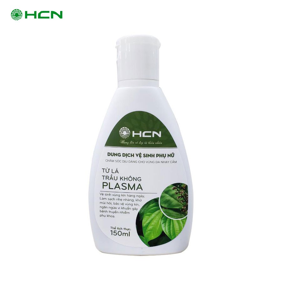 Dung dịch vệ sinh phụ nữ lá trầu không Plasma 150ml, dung dịch vệ sinh làm sạch sâu dịu nhẹ