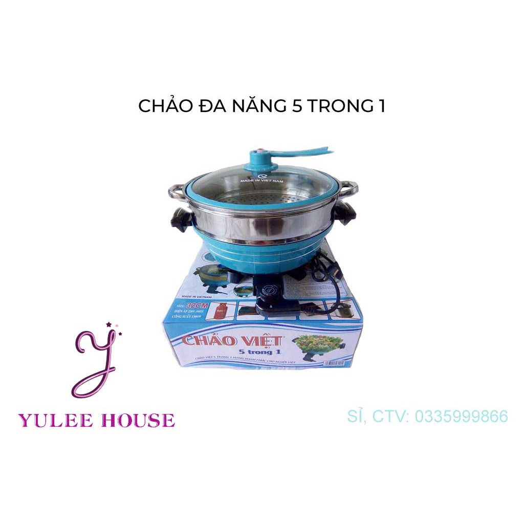 CHẢO ĐA NĂNG 5IN1 - TÍCH HỢP NHIỀU CÔNG DỤNG -  MADE IN VIỆT NAM