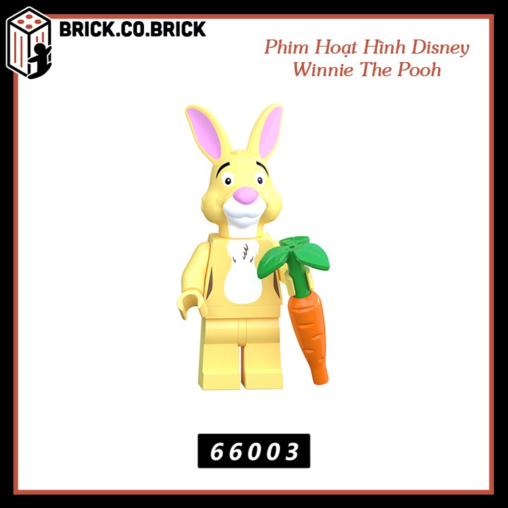 Winnie The Pooh Đồ Chơi Lắp Ráp Non LEGO Nhân Vật Phim Hoạt Hình Disney Động Vật Gấu Pooh Thỏ Hổ Lừa XP66001