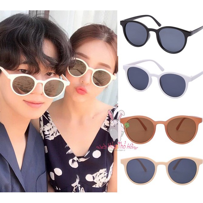 Kính râm gọng tròn với tròng chống tia UV400 nhiều kiểu sành điệu Sunglasses