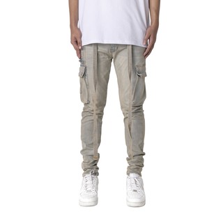 Quần jean nam túi hộp cao cấp FNOS CR3 màu vintage kèm dây form slimfit  jean thun co giãn