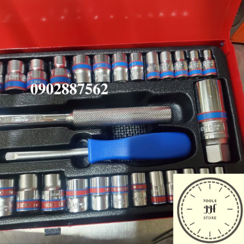 Bộ tuýp 39 chi tiết Kingtony 5032CR 1/4'' và 3/8
