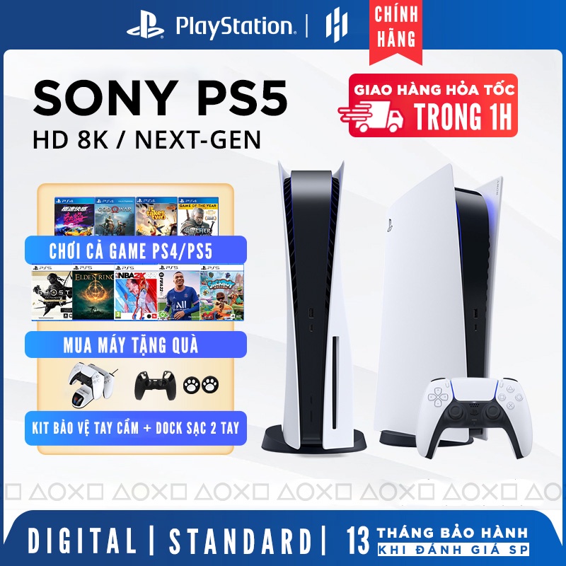 Máy chơi game PS5 Sony Playstation 5 chính hãng giá rẻ Phiên bản Digital / Standard - H2GameShop