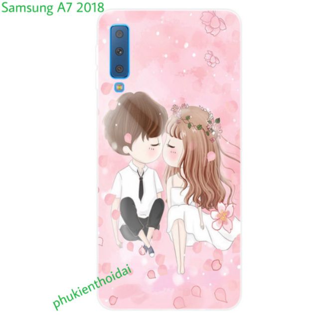 Ốp lưng Samsung A7 2018 FREESHIP Từ 50k dẻo mỏng In 3D cao cấp