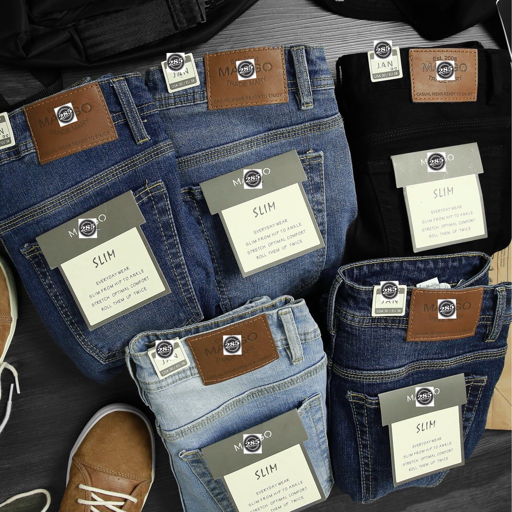 QJMG3 - Quần Jean Nam form dáng quần SlimFit co giãn chuẩn from | 4 màu thời trang nam sành điệu ! | BigBuy360 - bigbuy360.vn