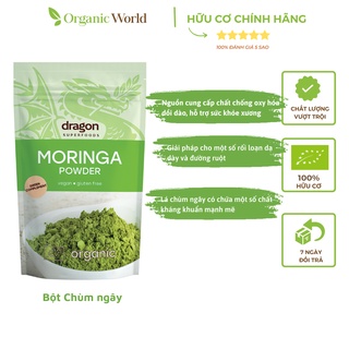 Bột chùm ngây hữu cơ Dragon Superfoods 200g
