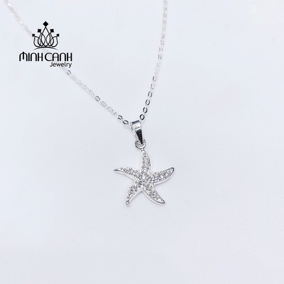 Dây Chuyền Bạc Sao Biển Đính Đá Minh Canh Jewelry