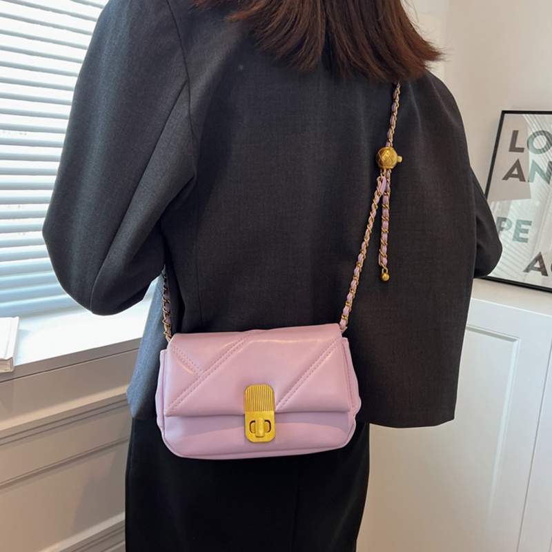 Túi Đeo Vai Hình Vuông Cỡ Nhỏ Họa Tiết Bóng Vàng Phong Cách Hàn Quốc Thời Trang Cho Nữ