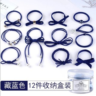 HỘP 12 DÂY CHUN BUỘC TÓC HÀN QUỐC