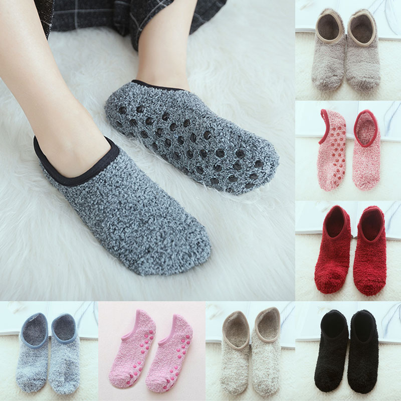 Vớ Nhung Đi Trong Nhà Chống Trượt Thời Trang Mùa Đông Dành Cho Nữ