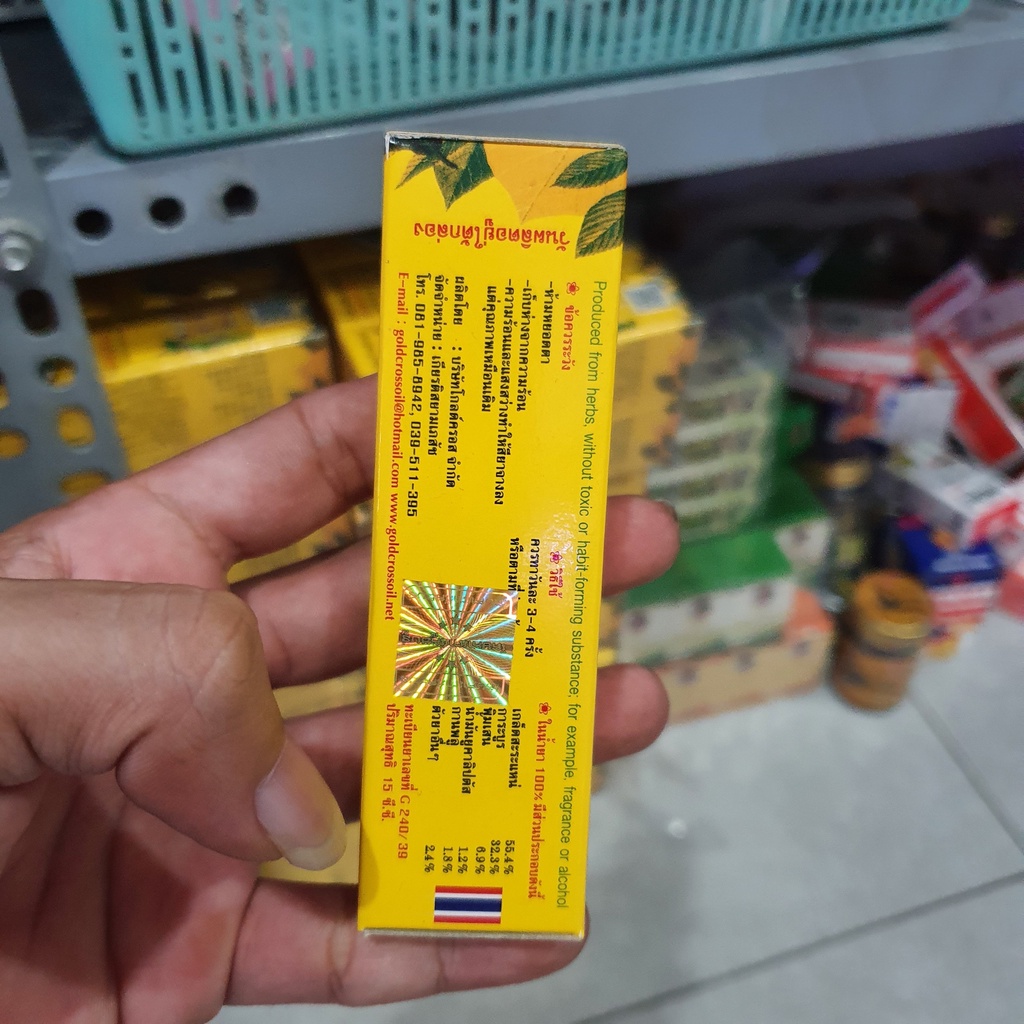 Dầu thảo dược thái lan thập tự vàng 24 ml Và 15ml