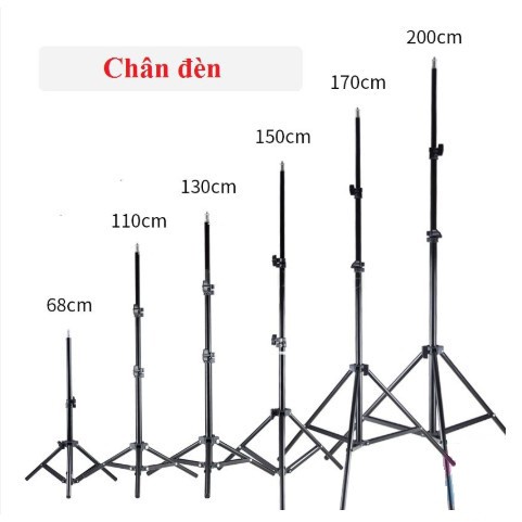 Bộ đèn chụp ảnh sản phẩm studio, quay phim, livestream chuyên nghiệp, Chân đèn cao 2m kèm Softbox 50x70cm