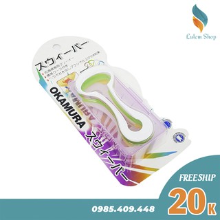 Dụng cụ cạo lưỡi cao cấp Nhật Bản Okamura - Vỉ 5 cái