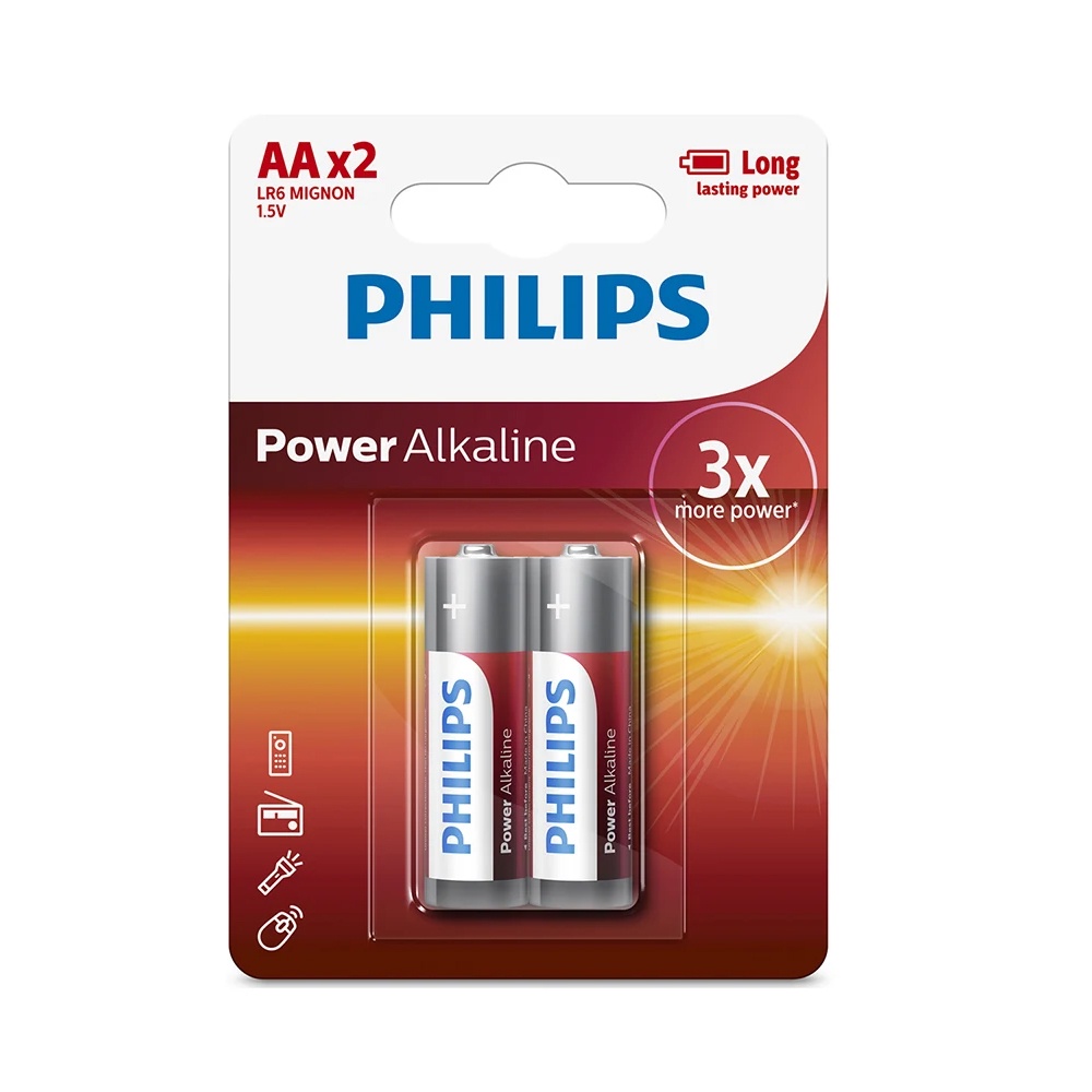 Pin Philips LR6P2B (2 viên AA)