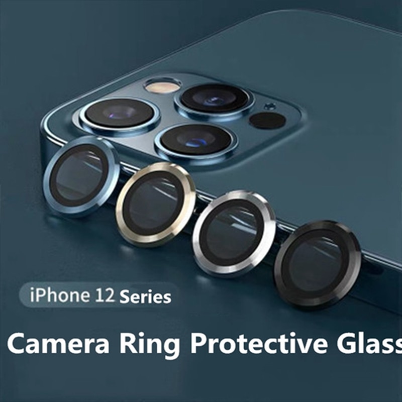 Nắp Bảo Vệ Ống Kính Camera Bằng Kim Loại Cho iPhone 12 11 13Pro Max 12 13Mini