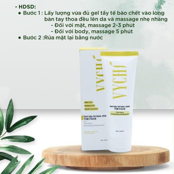 Gel tẩy tế bào chết/tẩy da chết THE FACE EXFOLIATING PEELING GEL 100ml-VYCHI | BigBuy360 - bigbuy360.vn