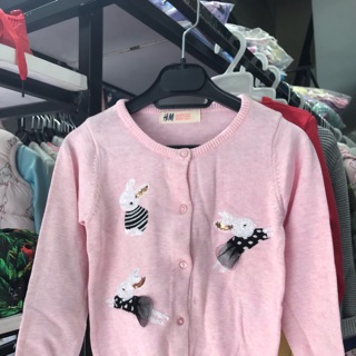 Freeship 99k TQ_Áo len HM bé gái