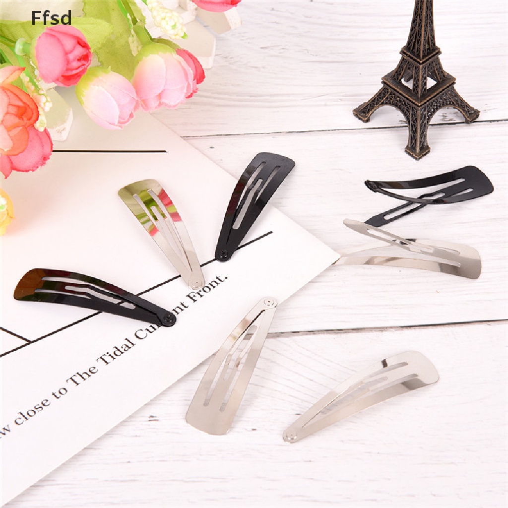 {Ffsd} Set 10 Kẹp Tóc Dạng Trượt Uốn Tự Làm Khi Ngủ Dành Cho Bé Gái