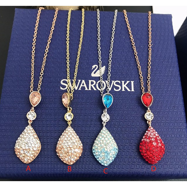 [Original] Swarovski FUN FUN has a gradual change of tone and elegant feminine necklace as a gift for my girlfriend s925 silver fashion jewelry