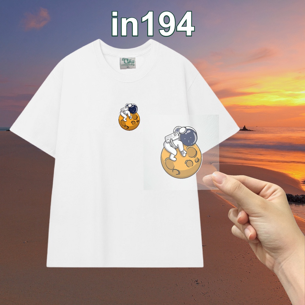 Sticker logo in194 công nghệ in pet chuyển nhiệt- ủi trực tiếp lên vải, áo - 8cm - Nasa 02