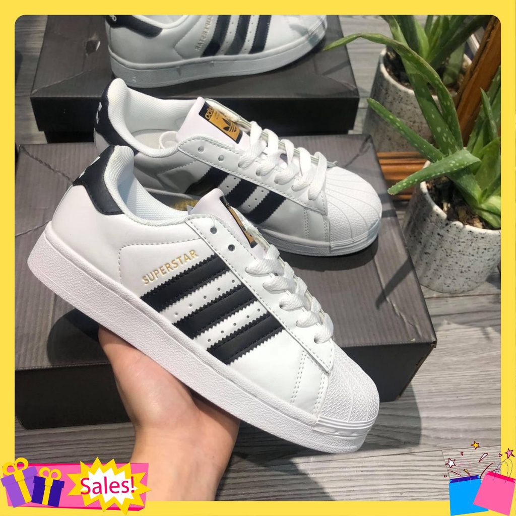 [Chuẩn 𝟏𝟏] Giày Thể Thao Superstar Mũi Sò Tem Vàng hàng cao cấp full box