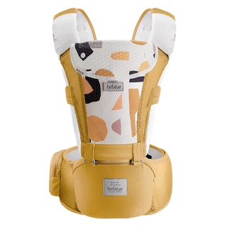  Bebamour Baby Carrier cho 0-36Months Ba lô đựng trẻ em bằng vải Cotton cho trẻ sơ sinh đến trẻ mới biết đi Ghế hông cho bé 6 trong 1 Tàu sân bay phía trước 