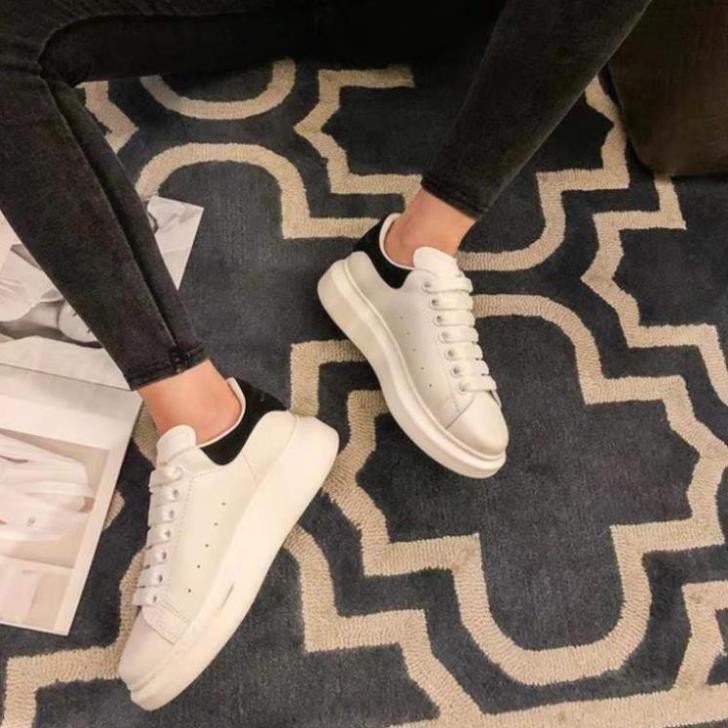 Giày Sneaker MCQ Gót Nhung + MCQ NY Vàng Đen Họa Tiết Bản Cao Cấp Full Box Full Bill cực hot