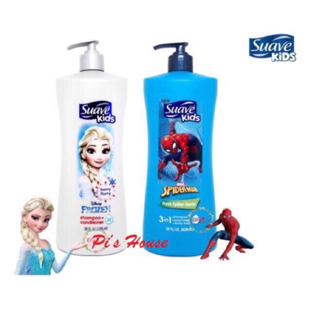 (HCM) Sữa tắm gội cho bé Suavekids 532ml/828ml/1.18l