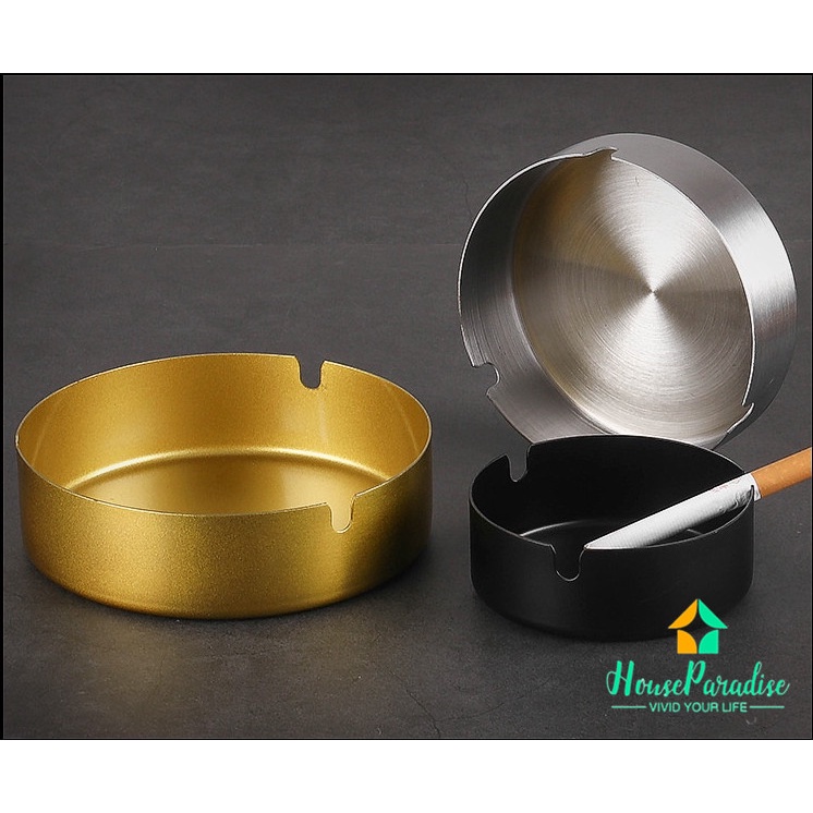 Gạt Tàn Thuốc Bằng Thép Không Gỉ Dày Chống Rơi Sáng Tạo