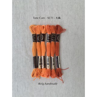 Set chỉ thêu Airo tone Cam