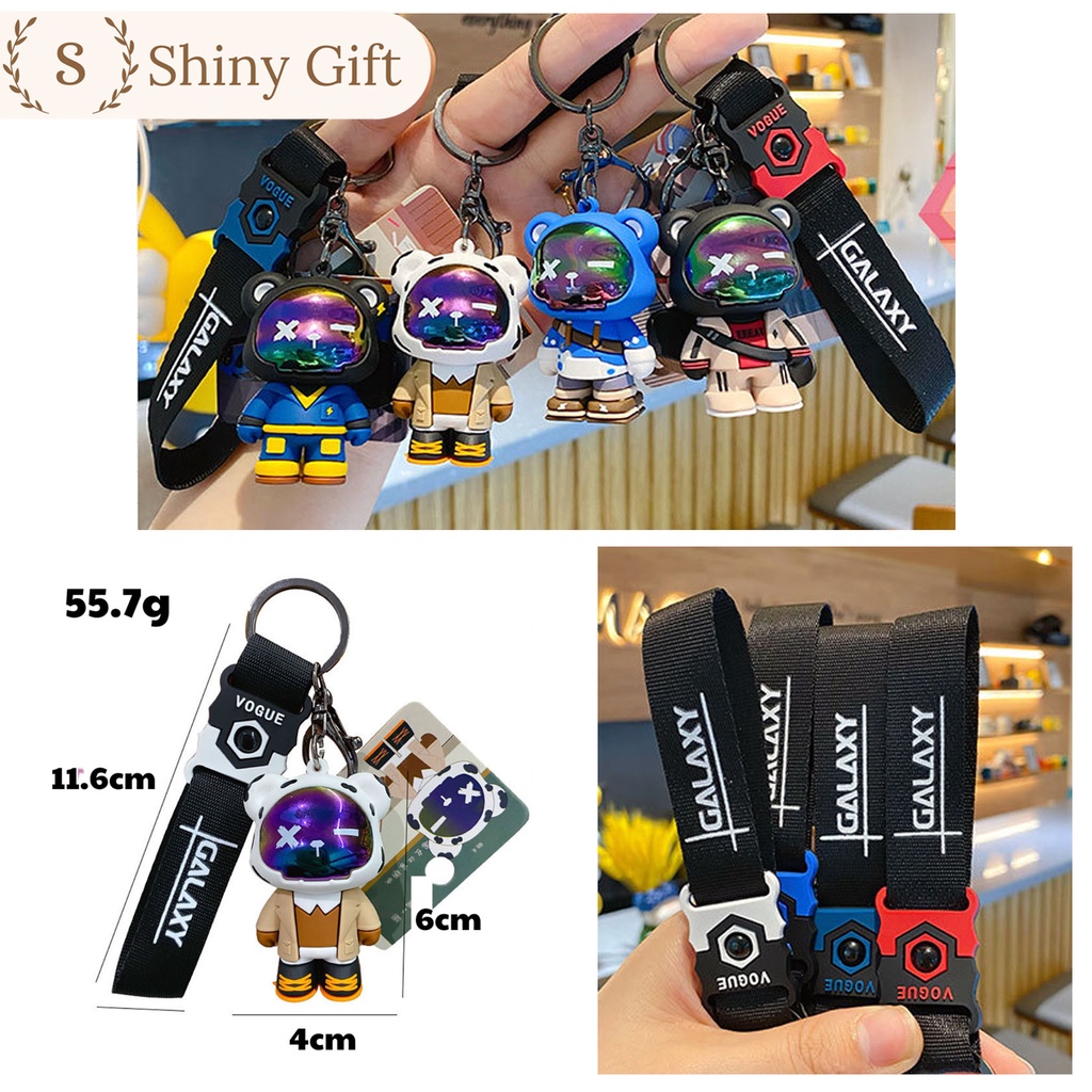 Móc khóa gấu galaxy