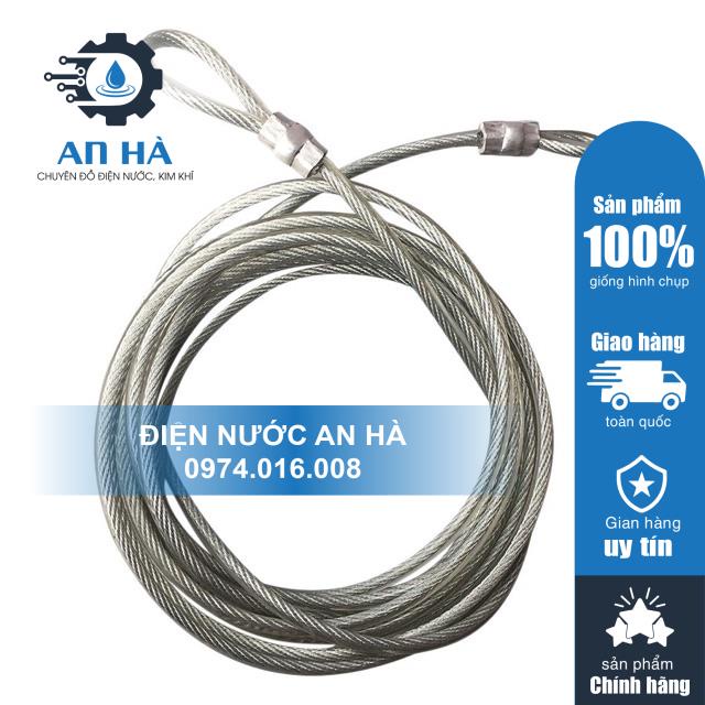 Dây cáp bọc nhựa khoá xe 1M