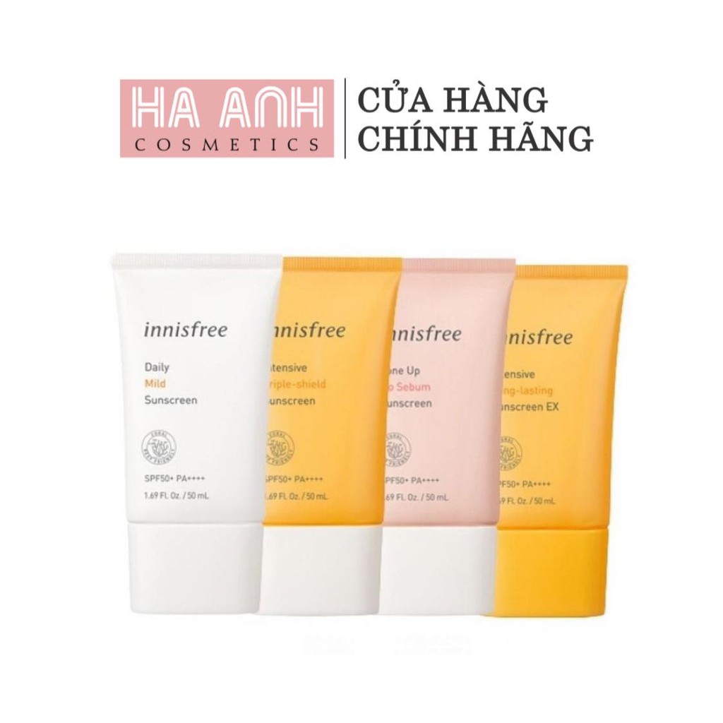 Kem chống nắng nâng tone da Innisfree