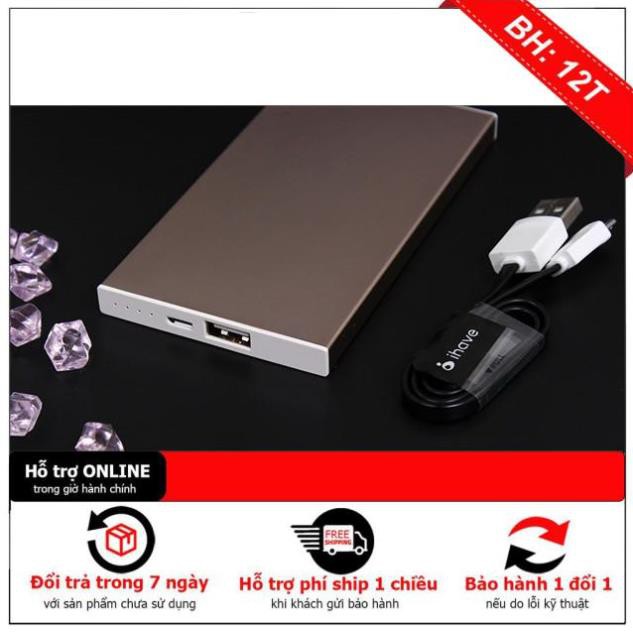 [ Sạc Dự Phòng Chính Hãng Giá Rẻ ]Sạc dự phòng Ihave 5000mAh hàng chính hãng  - Tặng kèm bao da cực chất