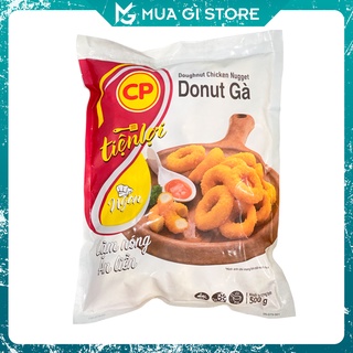 Donut Gà CP Chiên Giòn gói 500g, Vòng thịt gà chiên, Thịt gà chiên giòn, Món ăn vặt, Giao hỏa tốc Hà Nội